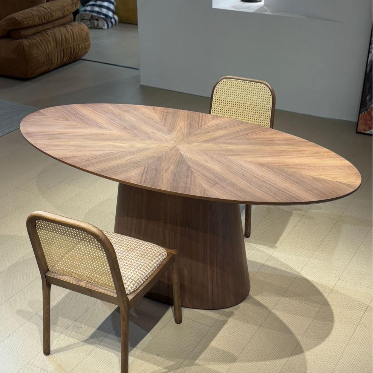 Round Solid Wood Dining Table