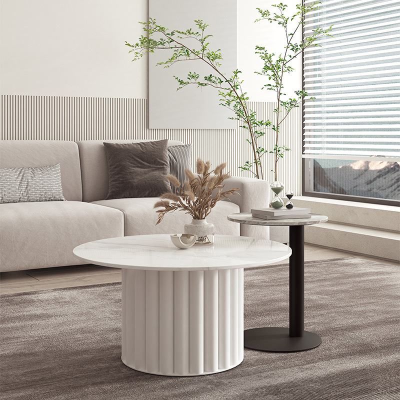 Minimalist Sintered stone coffee table set - Coffee table - QONKA HOME