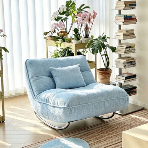 Single Rocking Chair, Lounge Chair - Living room furniture - QONKA HOME