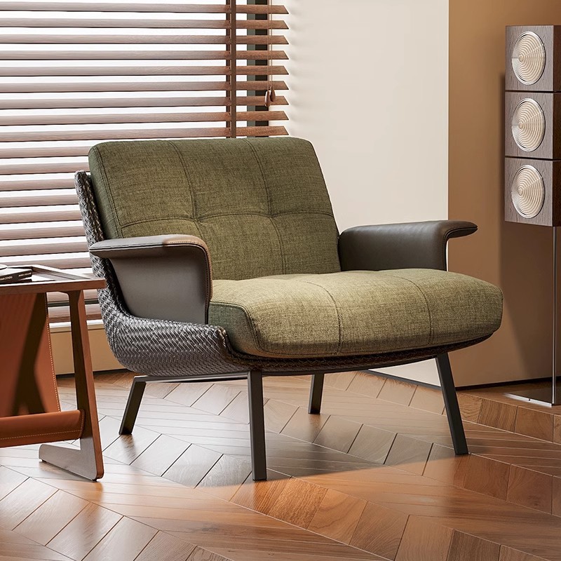 Italian-Light-Luxury-Accent-Chair - Living room furniture - QONKA HOME