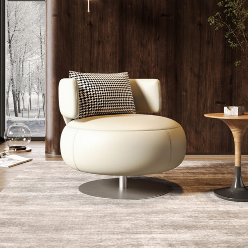 Modern Living Room Sofa, Affordable Luxury Swivel Armchair - Living room furniture - QONKA HOME