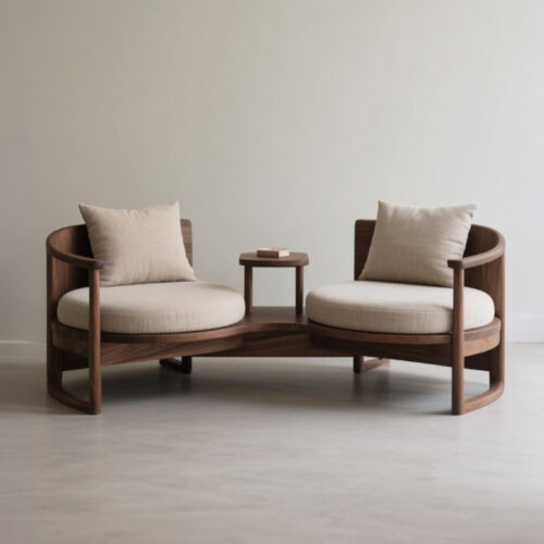 New Chinese-Style North American-Style Solid Wood Sofa Set - Living room furniture - QONKA HOME