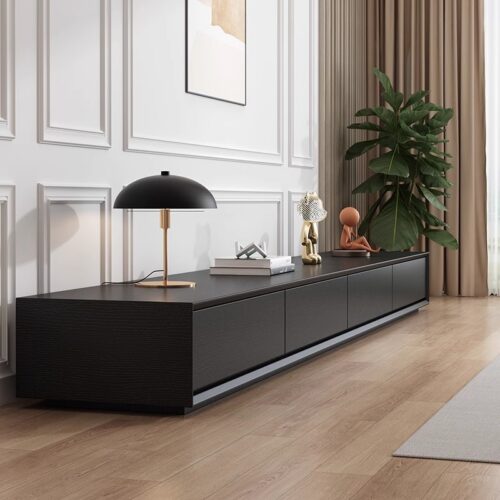 Minimalist Square Wooden Coffee Table Inverted Pyramid Center Table with Hidden Drawers &TV cabinet - Coffee table - ...