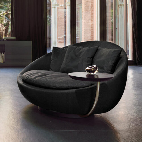 Creative Curved Swivel Chair - Living room furniture - QONKA HOME
