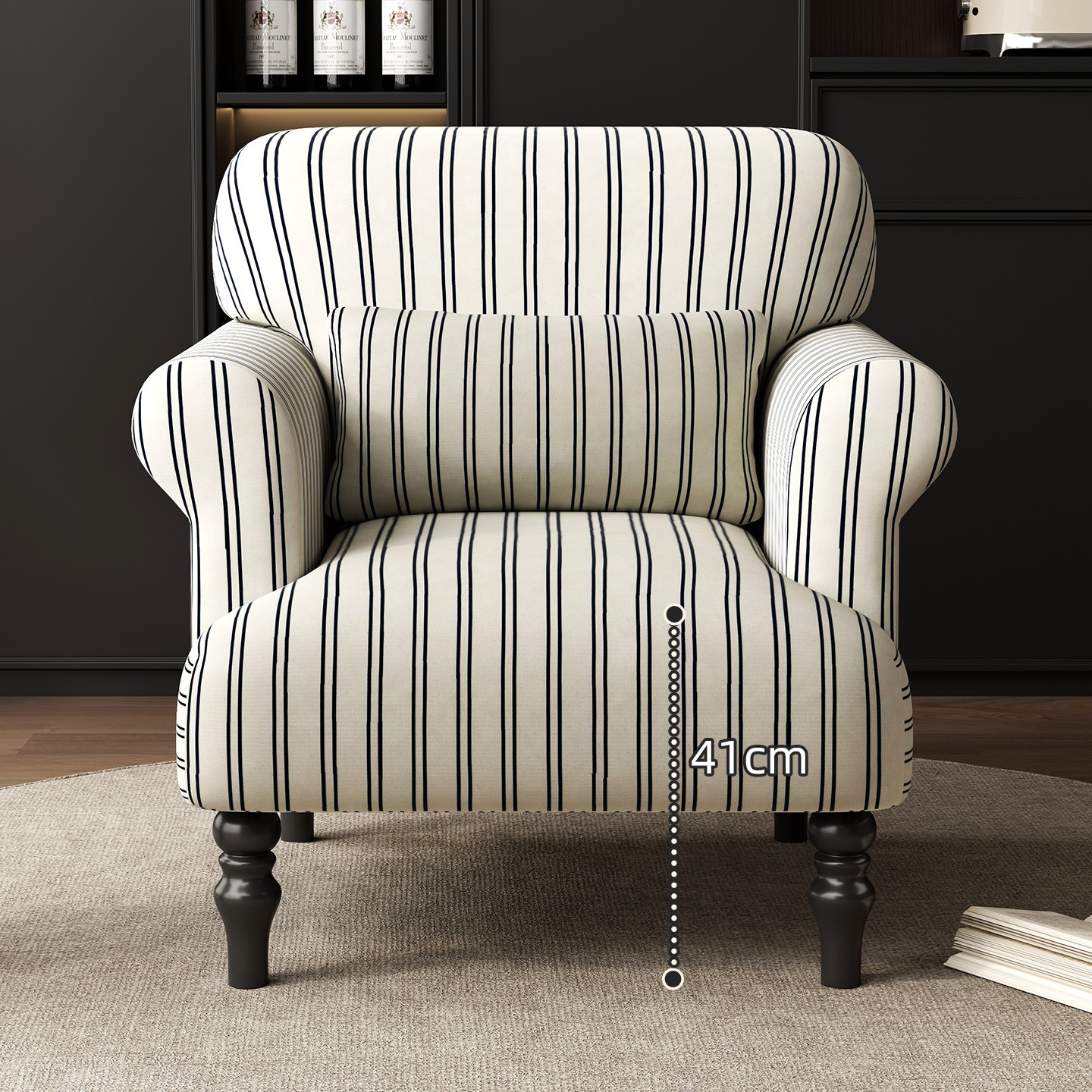 Petal‑Shaped Single Sofa Chair