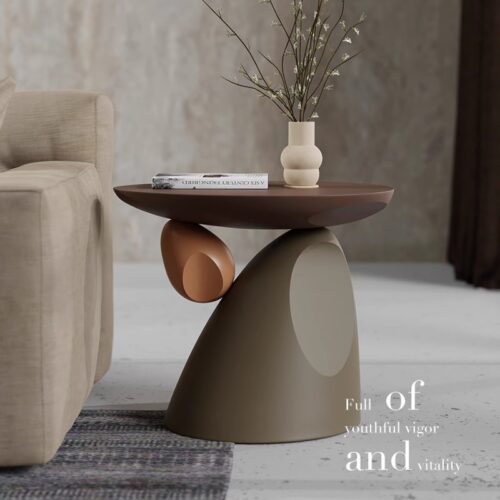 Balancing Pebble Art Decor Side Table - Coffee table - QONKA HOME