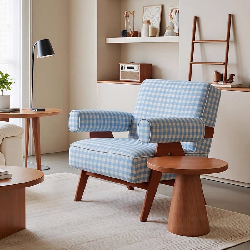 Chandigarh chair mid-century design solid wood accent chair made in China