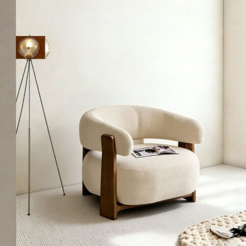New Chinese-Style Lambswool Sofa - Living room furniture - QONKA HOME