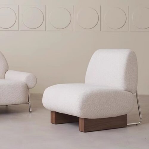French Vintage Solid Wood Sofa, Bauhaus-Style Vintage - Living room furniture - QONKA HOME
