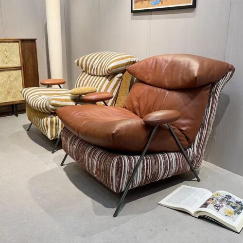 Italian-style Luxury Genuine Leather Casual Sofa - Living room furniture - QONKA HOME