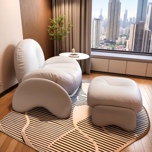 Italian-Style Minimalist, Light Luxury Casual Single-Seater Sofa - Living room furniture - QONKA HOME