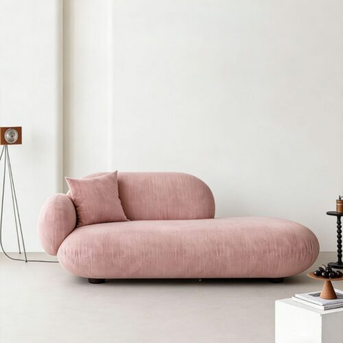 Cream-Colored Chaise Lounge: Wabi-Sabi Minimalism - Bedroom furniture - QONKA HOME