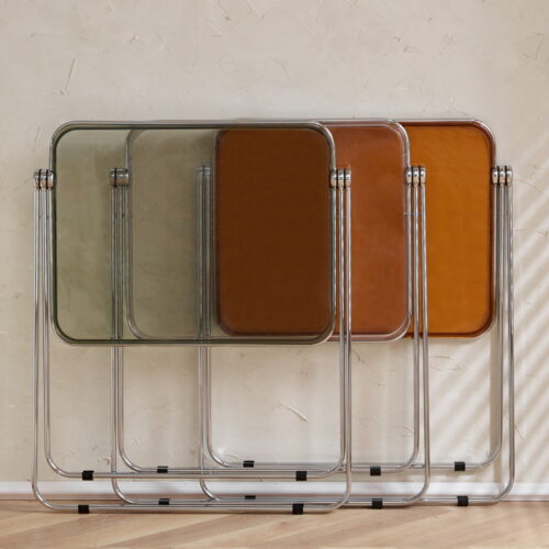 Nordic Light Luxury Folding Transparent Side Table Simple Small Coffee Table for Balcony Bedroom Sofa Corner - Bedside tab...