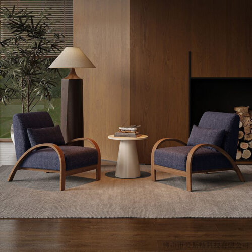 Nordic Single Sofa Chair, Designer Leisure Accent Chair - Living room furniture - QONKA HOME