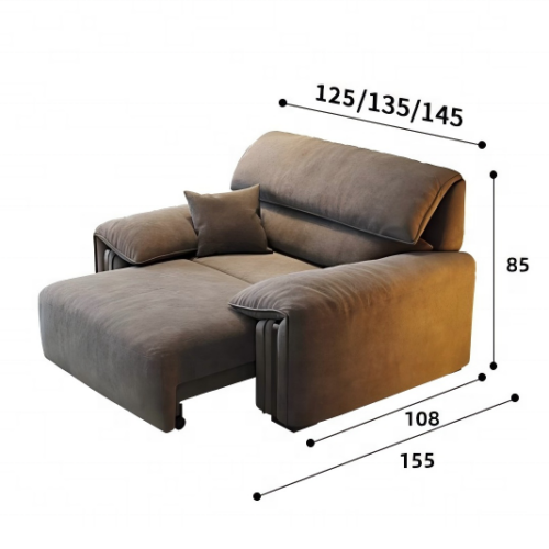 Electric Reclining Chenille Fabric Sofa 3 Seater Straight Row Cloud Lazy Sofa Adjustable Backrest Living Room Furniture - ...