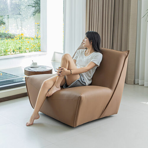 Italian-Style Affordable Luxury Single Armchair - Living room furniture - QONKA HOME