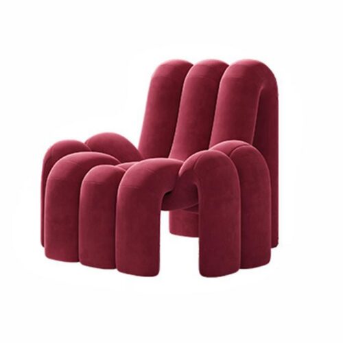 Modern Minimalist Velvet Sofa Chair - Living room furniture - QONKA HOME