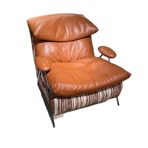 Italian-style Luxury Genuine Leather Casual Sofa - Living room furniture - QONKA HOME