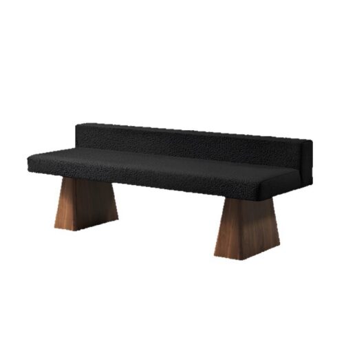 Wabi-sabi-style Armless Small Sofa - Bedroom furniture - QONKA HOME