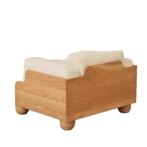 Nordic Minimalist Sofa, Solid Wood, Modern Retro Style - Living room furniture - QONKA HOME