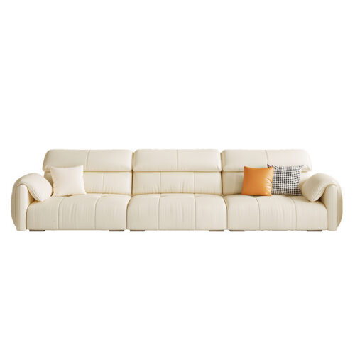 Top-grain Leather, Customizable Electric Sofa - Living room furniture - QONKA HOME