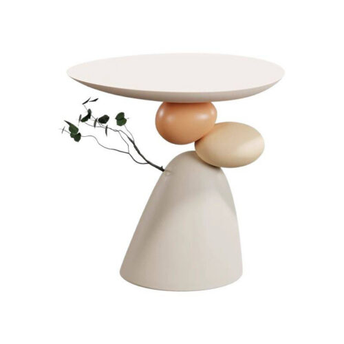 Balancing Pebble Art Decor Side Table - Coffee table - QONKA HOME