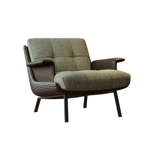 Italian-Light-Luxury-Accent-Chair - Living room furniture - QONKA HOME