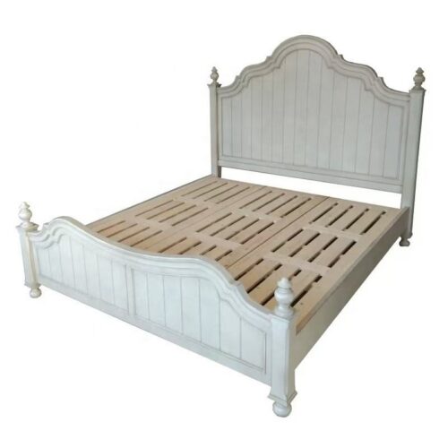 Premium Vintage Rustic Farmhouse SolidWood Bed - Bed - QONKA HOME