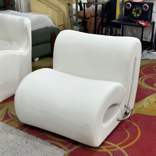 Italian Minimalist Ripple-Pattern Sofa, Light Luxury Curved Sofa - Living room furniture - QONKA HOME