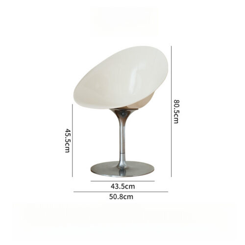 Modern Tulip Shell Dining Chair Eco Friendly PC Seat Aluminum Alloy Base Leisure Side Chair - Dining chair - QONKA HOME