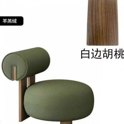 Minimalist Lambswool Recliner - Living room furniture - QONKA HOME