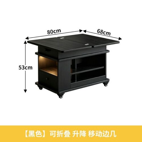 4-in-1 Mobile Lift Top Coffee Table, Convertible Dining Desk with Storage - Coffee table - QONKA HOME