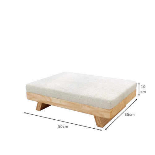 Solid Wood Japanese‑Style Tea Table Set With Chairs - Living room furniture - QONKA HOME