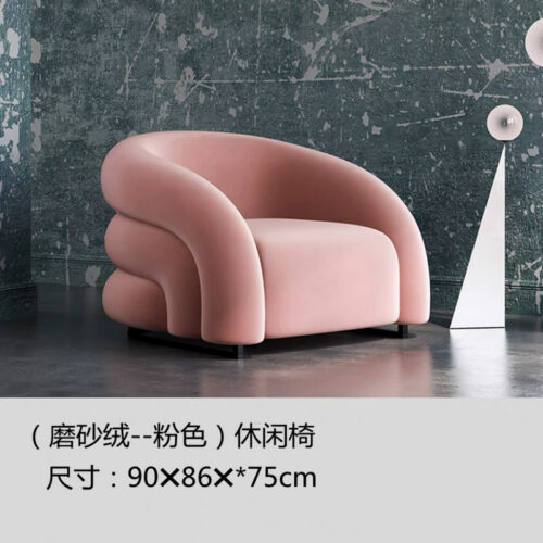 Nordic-Style Luxury Single Armchair, Trendy and Creative Design - Living room furniture - QONKA HOME