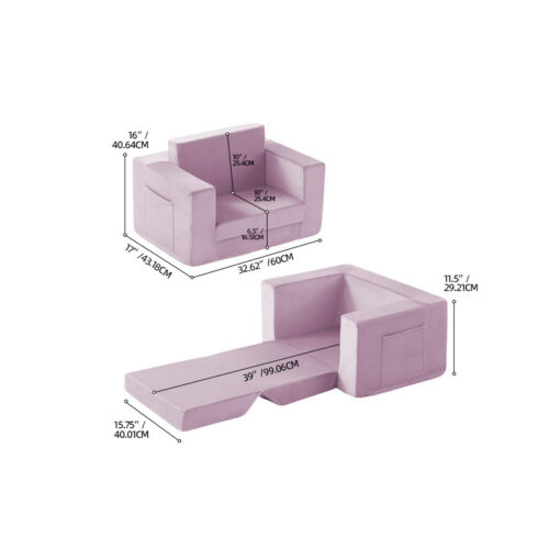 Vacuum-Compressed Children’s Sofa, Toddler Reading Sofa - kids furniture - QONKA HOME