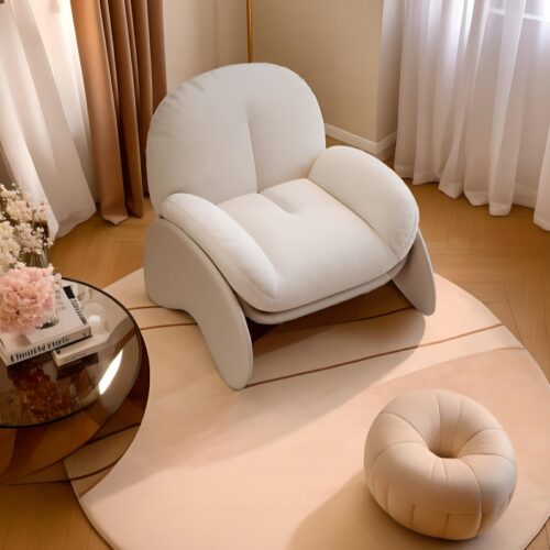 Italian-Style Minimalist, Light Luxury Casual Single-Seater Sofa - Living room furniture - QONKA HOME
