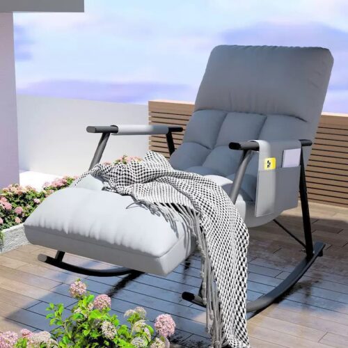 Rocking chairs for the living room, bedroom and balcony - 微信图片 20260804150305 3217 14 - QONKA HOME
