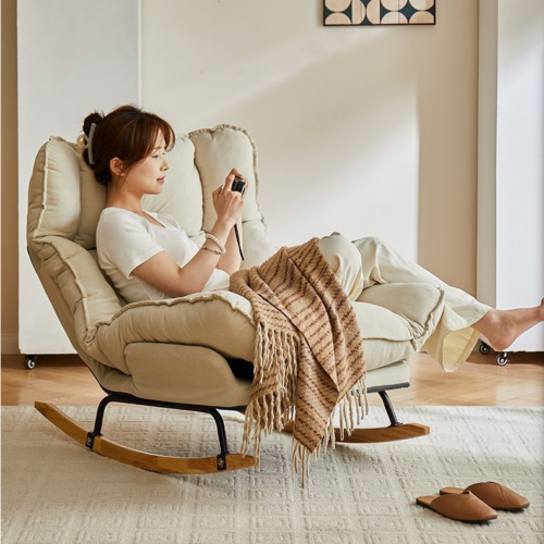 Rocking chair with multi-position adjustable headrest and backrest - 微信图片 20260804171736 3252 14 - QONKA HOME