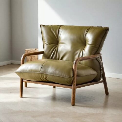 Solid wood frame single armchair - Living room chair - QONKA HOME