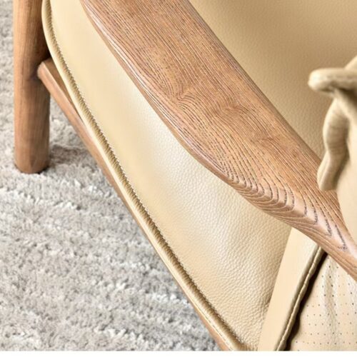 Solid wood frame single armchair - Living room chair - QONKA HOME