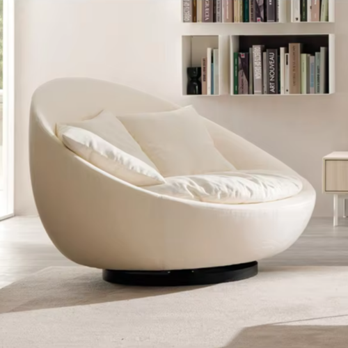 Creative Curved Swivel Chair - Living room furniture - QONKA HOME