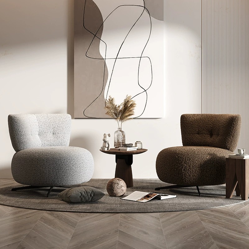 Modern single swivel armchair - Living room furniture - QONKA HOME