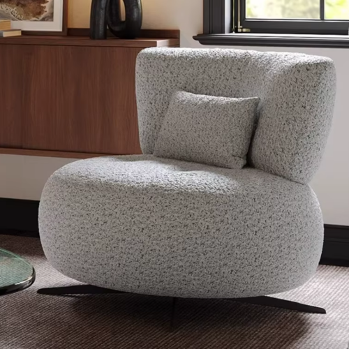 Modern single swivel armchair - Living room furniture - QONKA HOME
