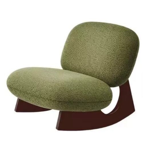 Soft rocking chair, solid wood armchair - Living room furniture - QONKA HOME