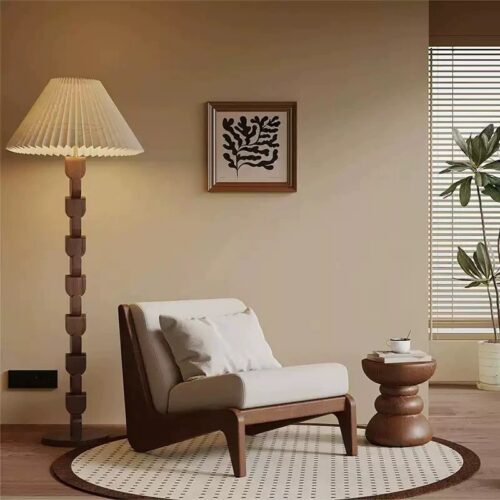 Solid Wood Accent Lounge Chair - Living room furniture - QONKA HOME