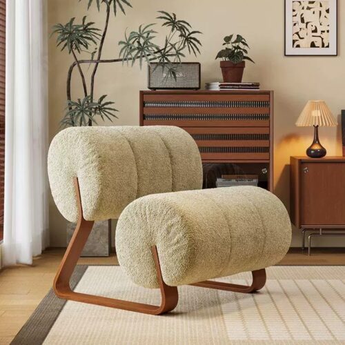 Creative Design Fleece Lounge Chair - Living room furniture - QONKA HOME