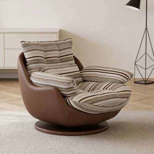 Swivel Leisure Chair With Matching Ottoman - 微信图片 20260810093522 3471 14 - QONKA HOME