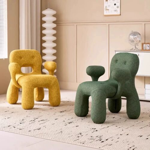 Creative Cartoon Teddy Fabric Kids Chair - Living room furniture - QONKA HOME