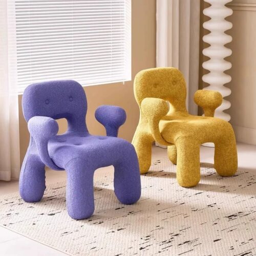 Creative Cartoon Teddy Fabric Kids Chair - Living room furniture - QONKA HOME