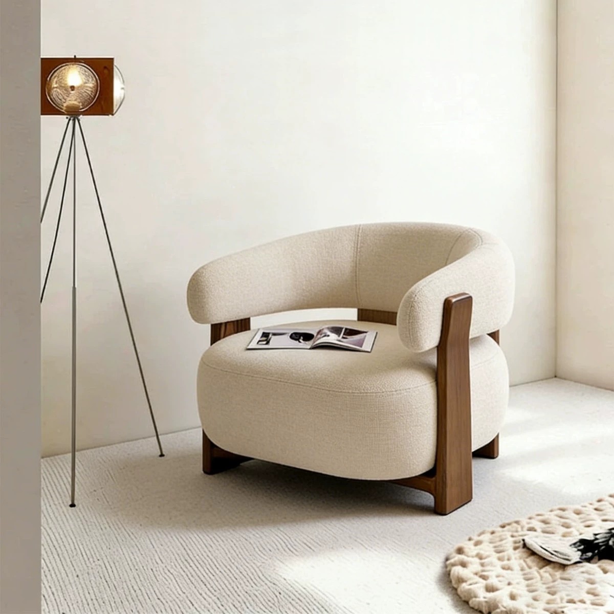 Vintage-style French Sofa, Wabi-Sabi-inspired Modular Pieces